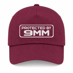 Casquette Arme - Protected by 9mm - Bordeaux
