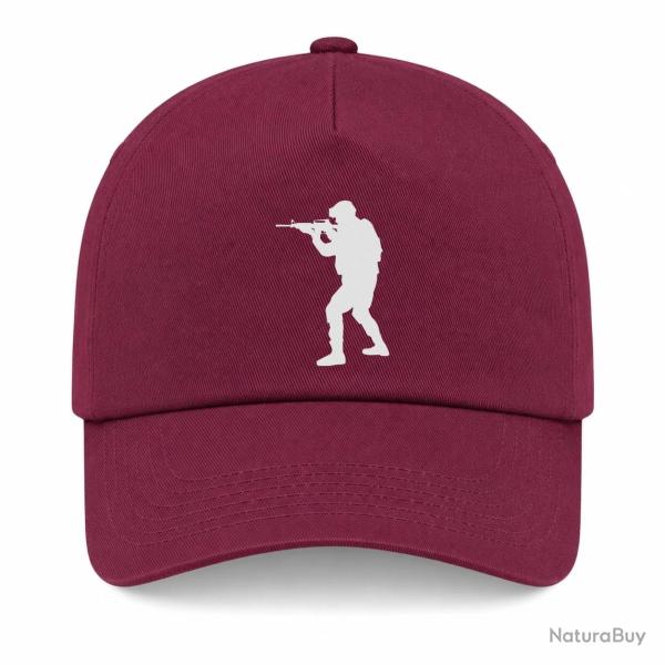 Casquette Militaire - AR15 - Bordeaux