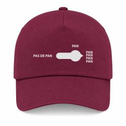 Casquette Humour Tir Sportif - Pan - Bordeaux