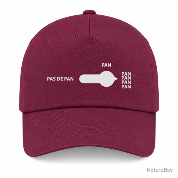 Casquette Humour Tir Sportif - Pan - Bordeaux