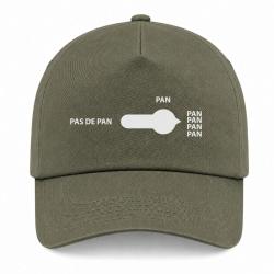 Casquette Humour Tir Sportif - Pan - Kaki / Blanc