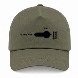 Casquette Humour Tir Sportif - Pan - Kaki / Noir