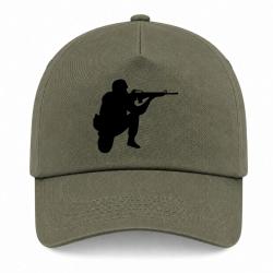 Casquette Militaire - Tireur - Kaki / Noir