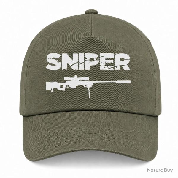 Casquette Sniper "�clat" - Kaki / Blanc