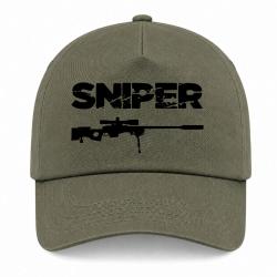 Casquette Sniper "&Eacute;clat" - Kaki / Noir