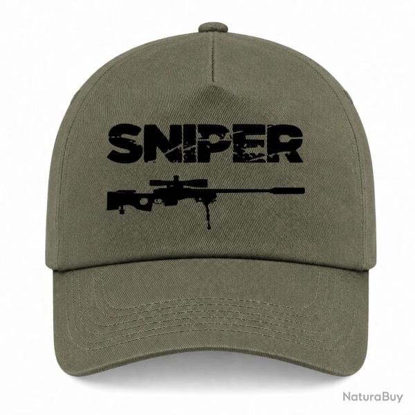 Casquette Sniper "�clat" - Kaki / Noir