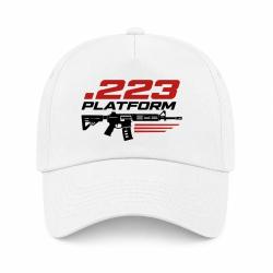 Casquette Tir Sportif - .223 Platform - Blanc / Orange