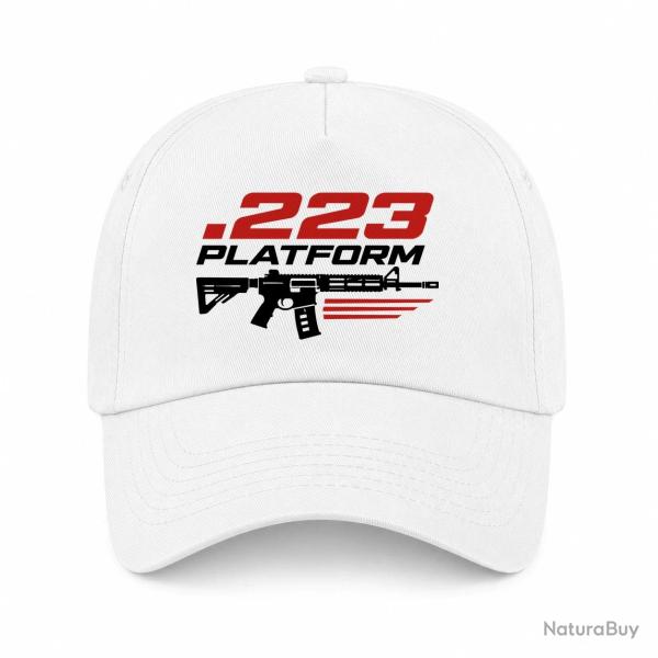 Casquette Tir Sportif - .223 Platform - Blanc / Orange