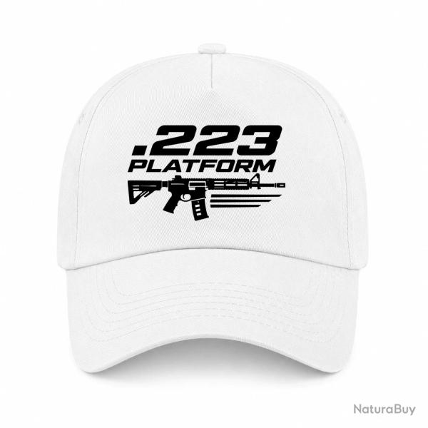 Casquette Tir Sportif - .223 Platform - Blanc