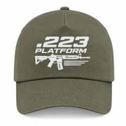 Casquette Tir Sportif - .223 Platform - Kaki / Blanc