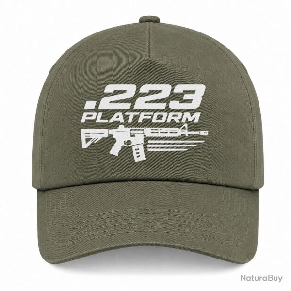 Casquette Tir Sportif - .223 Platform - Kaki / Blanc