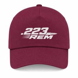Casquette Tir Sportif - .223 Rem - Cartouche - Bordeaux