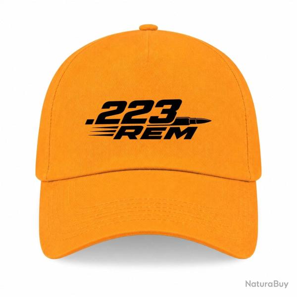 Casquette Tir Sportif - .223 Rem - Cartouche - Jaune