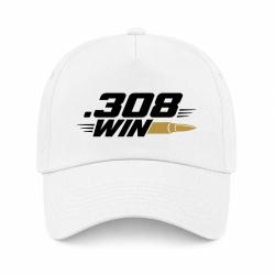 Casquette Tir Sportif - .308 Win - Cartouche - Blanc / Orange