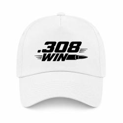 Casquette Tir Sportif - .308 Win - Cartouche - Blanc