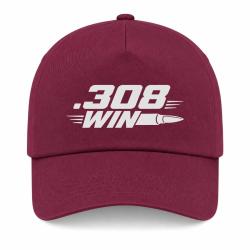Casquette Tir Sportif - .308 Win - Cartouche - Bordeaux