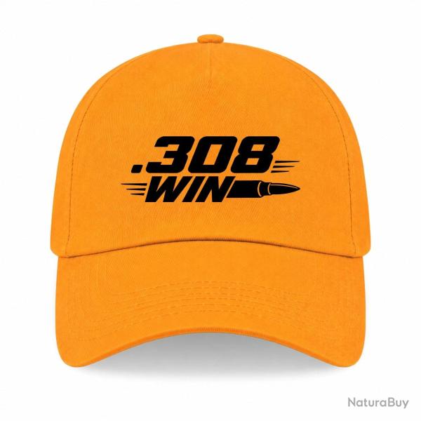 Casquette Tir Sportif - .308 Win - Cartouche - Jaune