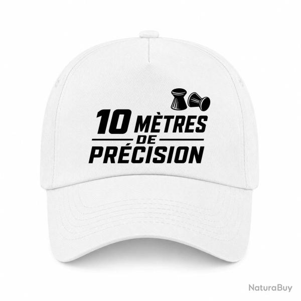 Casquette Tir Sportif - 10 m de pr�cision - Blanc