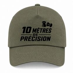 Casquette Tir Sportif - 10 m de pr&eacute;cision - Kaki / Noir