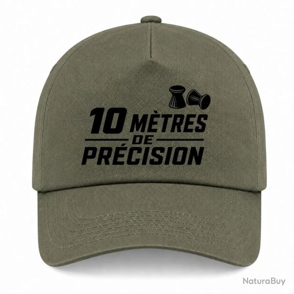 Casquette Tir Sportif - 10 m de pr�cision - Kaki / Noir