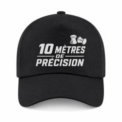 Casquette Tir Sportif - 10 m de pr&eacute;cision - Noir