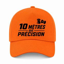 Casquette Tir Sportif - 10 m de pr&eacute;cision - Orange