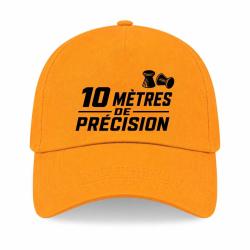 Casquette Tir Sportif - 10 m de pr&eacute;cision - Jaune