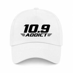 Casquette Tir Sportif - 10.9 Addict - Typographie - Blanc