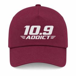 Casquette Tir Sportif - 10.9 Addict - Typographie - Bordeaux