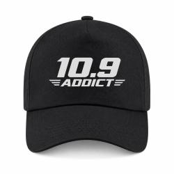 Casquette Tir Sportif - 10.9 Addict - Typographie - Noir