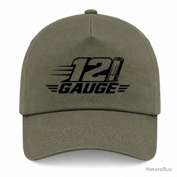 Casquette Tir Sportif - 12 Gauge - Cartouche - Kaki / Noir