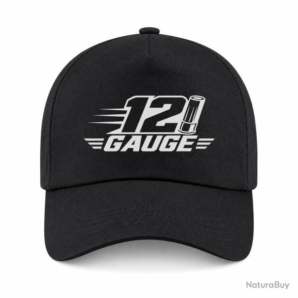 Casquette Tir Sportif - 12 Gauge - Cartouche - Noir