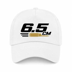 Casquette Tir Sportif - 6.5 CM - Typographie - Blanc / Orange