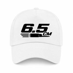 Casquette Tir Sportif - 6.5 CM - Typographie - Blanc