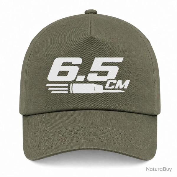 Casquette Tir Sportif - 6.5 CM - Typographie - Kaki / Blanc