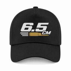 Casquette Tir Sportif - 6.5 CM - Typographie - Noir / Orange