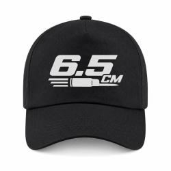 Casquette Tir Sportif - 6.5 CM - Typographie - Noir