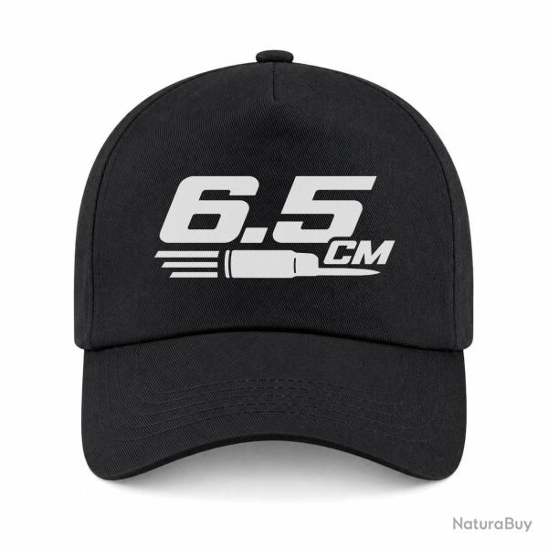 Casquette Tir Sportif - 6.5 CM - Typographie - Noir