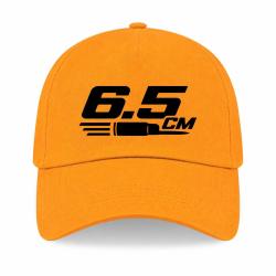 Casquette Tir Sportif - 6.5 CM - Typographie - Jaune