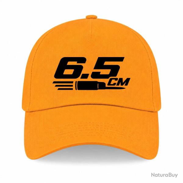 Casquette Tir Sportif - 6.5 CM - Typographie - Jaune