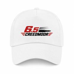 Casquette Tir Sportif - 6.5 Creedmoor - Cartouche - Blanc / Orange