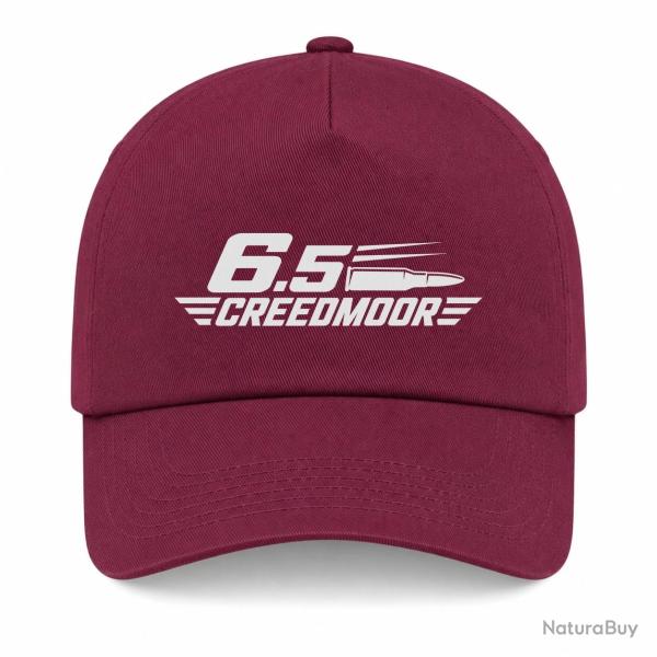 Casquette Tir Sportif - 6.5 Creedmoor - Cartouche - Bordeaux