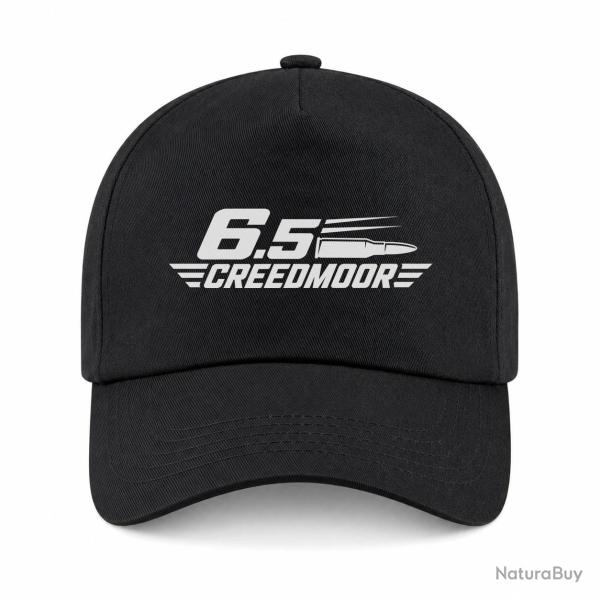 Casquette Tir Sportif - 6.5 Creedmoor - Cartouche - Noir
