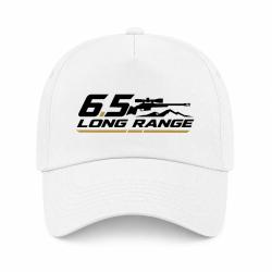 Casquette Tir Sportif - 6.5 Long Range - Carabine et montagne - Blanc / Orange