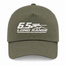 Casquette Tir Sportif - 6.5 Long Range - Carabine et montagne - Kaki / Blanc