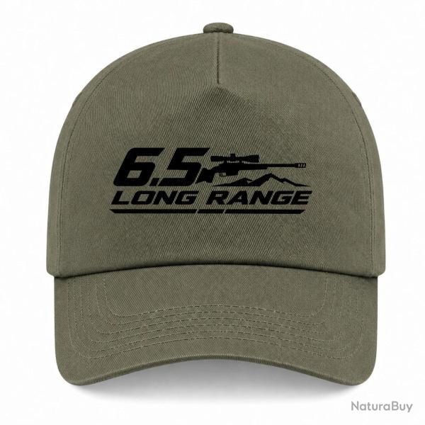 Casquette Tir Sportif - 6.5 Long Range - Carabine et montagne - Kaki / Noir