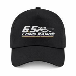 Casquette Tir Sportif - 6.5 Long Range - Carabine et montagne - Noir / Orange