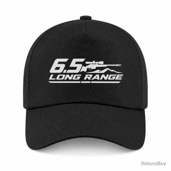 Casquette Tir Sportif - 6.5 Long Range - Carabine et montagne - Noir