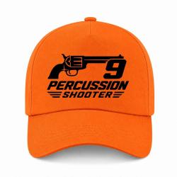 Casquette Tir Sportif - 9 Percussion Shooter - Revolver - Orange