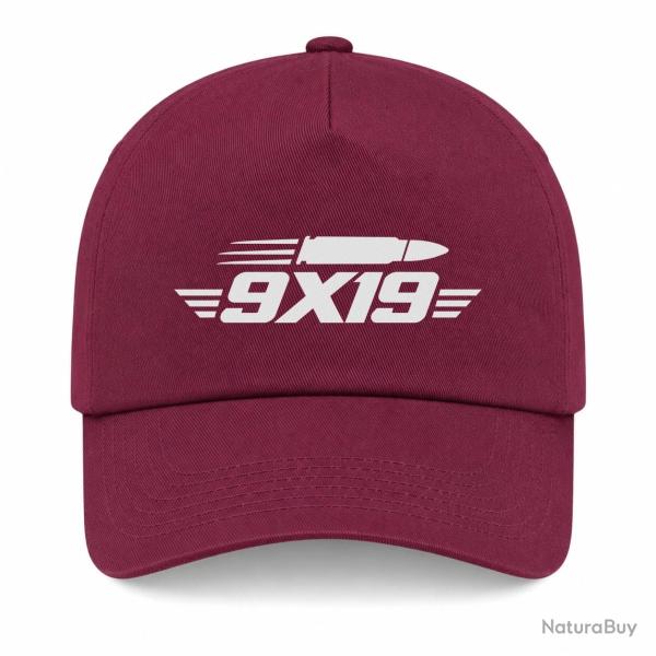 Casquette Tir Sportif - 9�19 - Cartouche - Bordeaux